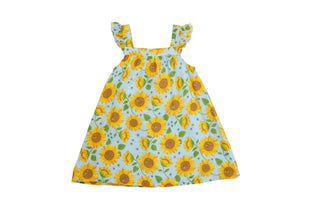 Angel Dear Sunflowers Muslin Sundress, Angel Dear, Angel Dear, Angel Dear Dress, Angel Dear Spring 2021, Angel Dear Sundress, Angel Dear Sundress w/Diaper Cover, Angel Dear Sunflowers, Angel 