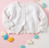 Mud Pie White Eyelet Cardigan, Mud Pie, Baby Cardigan, JAN23, Mud Pie Cardigan, Mud Pie Easter, Mud Pie White Eyelet Cardigan, Sweater for Baby, White Baby Sweater, White Cardigan, Cardigan -