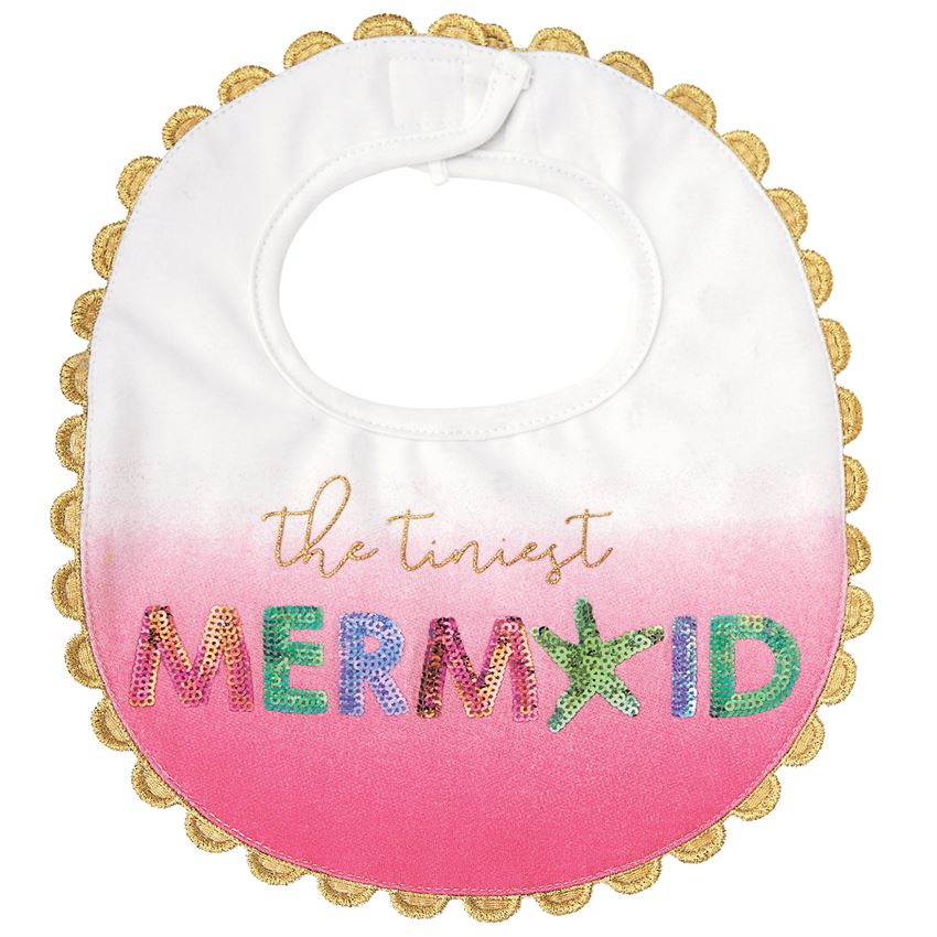 Mud Pie Mermaid Ombre Bib Basically Bows & Bowties