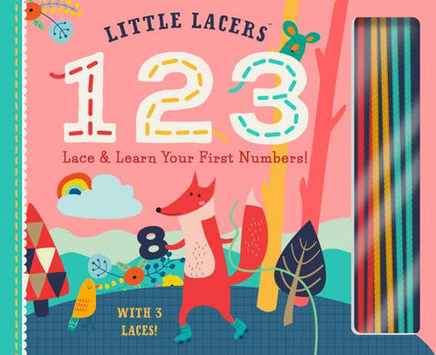 Little Lacers 123 Board Book, Familius LLC, Board Book, Book, Books, Familius Board Book, Lacing Card, Lacing Card Book, Little Lacers 123 Board Book, Book - Basically Bows & Bowties