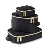 Itzy Ritzy Packing Cubes - Black & Gold, Itzy Ritzy, Diaper Bag, Diaper Bag Organizer, Itzy Ritzy, Itzy Ritzy Black & Gold Packing Cubes, Itzy ritzy Packing Cubes, Packing Cubes for Diaper Ba