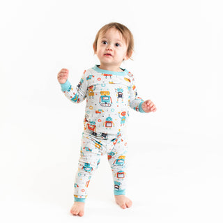 Little Sleepies Robots Bamboo 2pc Pajama Set, Little Sleepies, Bamboo Pajama, Bamboo Pajama Set, Bamboo Pajamas, Bestaroo Pajamas, CM22, Little Sleepies, Little Sleepies Bamboo, Little Sleepi