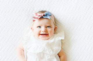 Copper Pearl Patriot Classic Nylon Bow Headband, Copper Pearl, 4th of July, 4th of July Headband, Copper Pearl, Copper Pearl Bow, Copper Pearl Classic Nylon Bow Headband, Copper PEarl Flag, C