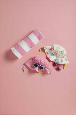 Mud Pie Rainbow Hat & Sunglasses Set, Mud Pie, cf-type-sun-hat, cf-vendor-mud-pie, CM22, Girls Sun Hat, JAN23, Mud Pie, Mud Pie Hat, Mud Pie Rainbow Hat & Sunglasses Set, Rainbow, Rainbows, S