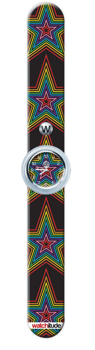 Watchitude Rainbow Stars Slap Watch, Watchitude, Cyber Monday, EB Boy, EB Boys, EB Girls, Rainbow, Rainbow Stars, Rainbows, Slap Watch, Star, Stars, Tween Gift, Watch, Watches, Watchitude, Wa