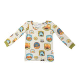 Angel Dear National Parks Patches Lounge Wear Set, Angel Dear, angel Dear, Angel Dear Fall 2022, Angel Dear Lounge Wear Set, Angel Dear loungewear, Angel Dear Pajama Set, Angel Dear Pajamas, 