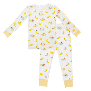 Angel Dear Banana Split Lounge Wear Set, Angel Dear, angel Dear, Angel Dear Banana Split, Angel Dear Fall 2021, Angel Dear Lounge Wear Set, Angel Dear loungewear, Angel Dear Pajama Set, Angel