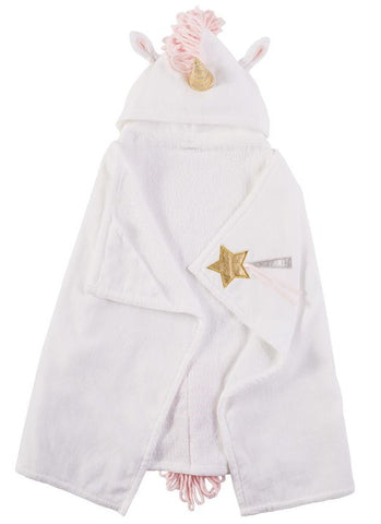 Mud Pie Unicorn Hooded Towel, Mud Pie, Black Friday, Cyber Monday, Els PW 8258, End of Year, End of Year Sale, JAN23, Mud Pie, Mud Pie Towel, Mud Pie Unicorn, Towel, Unicorn, Unicorn Hooded T