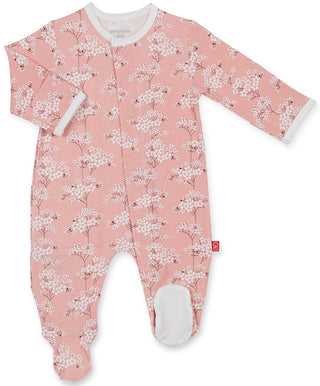 Magnetic Me Cherry Blossom Modal Magnetic Footie, Magnificent Baby, Baby Gift, Baby Girl, Baby Shower, Baby Shower Gift, Footie, JAN23, Magnetic, Magnetic Me, Magnetic Me by Magnificent Baby,