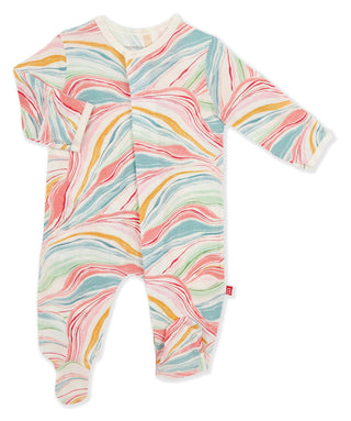 Magnetic Me Twirls & Swirls Modal Magnetic Footie, Magnificent Baby, Baby Gift, Baby Girl, Baby Shower, Baby Shower Gift, cf-size-18-24-months, cf-type-footie, cf-vendor-magnificent-baby, CM2
