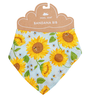 Angel Dear Sunflowers Muslin Bandana Bib, Angel Dear, angel Dear, Angel Dear Bandana Bib, Angel dear Spring 2021, Angel Dear Sunflowers, Angel Dear Sunflowers Bandana Bib, CM22, JAN23, Bib - 