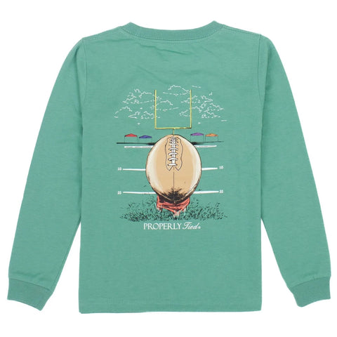 Properly Tied LD Field Day L/S Tee in Ivy, Properly Tied, Field Day, Football, Graphic Tee, Little Ducklings, Properly Tied, Properly Tied Graphic Tee, Properly Tied L/S Tee, Shirts & Tops - 