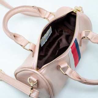 Zomi Gems Stripe Handbag - Pink, Zomi Gems, Handbag, pink, Purse, Stripe Handbag, Tiny Treats, Zomi Gems, Zomi Gems Handbag, Zomi Gems Purse, Handbags - Basically Bows & Bowties