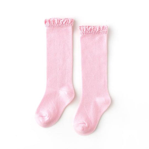 Little Stocking Co Lace Top Knee High Socks - Winter Cotton Candy, Little Stocking Co, Fall 2021, Little Stocking Co, Little Stocking Co Cotton Candy, Little Stocking Co Knee high Sock, Littl