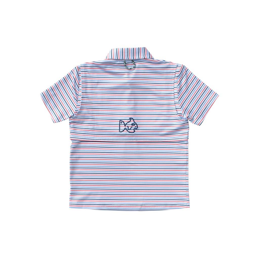 Prodoh Performance Polo in Americana Stripe | Basically Bows & Bowties
