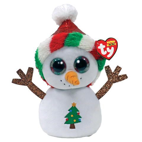 Ty Misty Snowman with Hat Beanie Boo, Ty Inc, All Things Holiday, Beanie, Beanie Boo, Beanie Boos, Christmas, Christmas Beanie Boo, Christmas Ty, ChristmasTy Christmas, Snowman, Stocking Stuf