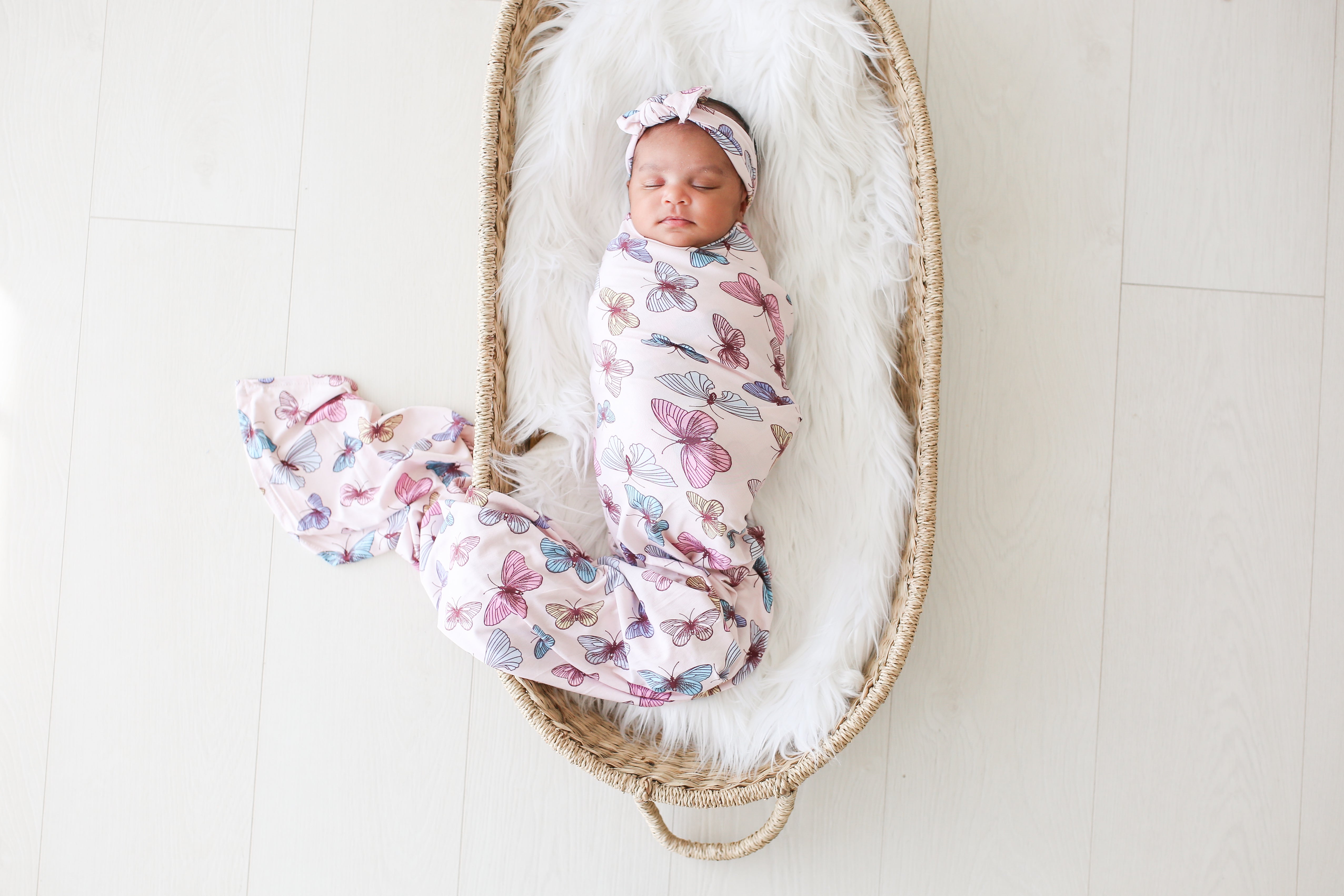 Posh Peanut Nora Swaddle Headband Set Basically Bows Bowties