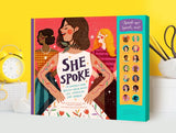 She Spoke Play A Sound Book - 14 Women Who Raised Their Voices & Changed the World, Familius LLC, Board Book, Book, Books, Familius Board Book, Little Heroes: Inventors Who Changed the World 