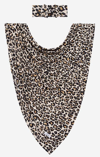 Posh Peanut Lana Leopard Tan Swaddle & Headband Set, Posh Peanut, Cyber Monday, Leopard Swaddle, Leopard Swaddle and Headband Set, Posh Custom Sale, Posh Peanut, Posh PEanut LEopard, Posh Pea