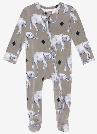 Posh Peanut Rocco Elephant Zippered Footie, Posh Peanut, Baby, Cyber Monday, Elephant Footie, Els PW 8258, End of Year, End of Year Sale, Footie with Zipper, Gender Neutral, Infant, Posh PEan