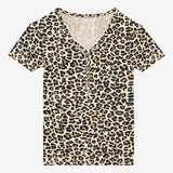 Posh Peanut Tan Lana Leopard Women's S/S Loungewear, Posh Peanut, Pajama, Pajamas, Posh Custom Sale, Posh Peanut, Posh Peanut Lana Leopard, Posh Peanut Pajama, Posh Peanut Pajamas, Posh Peanu