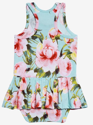 Posh Peanut Carolina Floral Racerback with Twirl Skirt Bodysuit, Posh Peanut, Infant Girls, Posh Peanut, Posh Peanut Carolina Floral, Posh Peanut Carolina Floral Racerback with Twirl Skirt Bo
