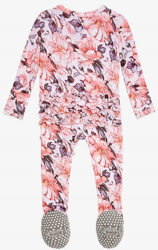 Posh Peanut Vivi French Floral Ruffled Zippered Footie, Posh Peanut, Cyber Monday, Els PW 8258, End of Year, End of Year Sale, Footie with Zipper, Posh Peanut, Posh Peanut Floral Footie, Posh