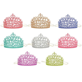 Meri Meri Happy Birthday Party Tiaras (Set of 8), Meri Meri, Birthday Headband, Birthday Headbands, cf-type-headbands, cf-vendor-meri-meri, Happy Birthday Headband, Headband, Meri Meri Happy 