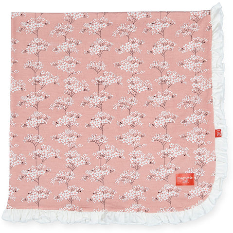 Magnetic Me Cherry Blossom Ruffle Modal Swaddle Blanket, Magnificent Baby, Black Friday, Cherry Blossom, Cyber Monday, Els PW 5060, Els PW 8258, End of Year, End of Year Sale, JAN23, Magnetic