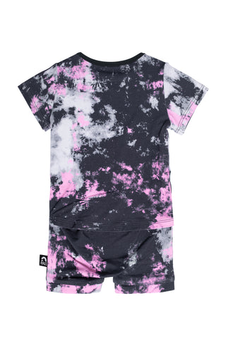 RAGS Infant Short Sleeve Short Rag Romper - Tie Dye - Inkwell, RAGS, CM22, JAN23, MovingSummer2022, RAGS, RAGS Infant Short Sleeve Short Rag Romper, RAGS Infant Short Sleeve Short Rag Romper 