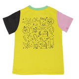 RAGS S/S Rounded Kids Tee - Ghost Board - Citronella, RAGS, CM22, Halloween, Halloween Top, RAGS, Rags Fall 2022, RAGS Ghost Board, Rags Halloween, RAGS S/S Rounded Kids Tee, Rags to Raches, 