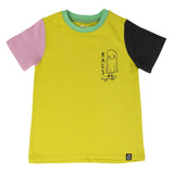 RAGS S/S Rounded Kids Tee - Ghost Board - Citronella, RAGS, CM22, Halloween, Halloween Top, RAGS, Rags Fall 2022, RAGS Ghost Board, Rags Halloween, RAGS S/S Rounded Kids Tee, Rags to Raches, 