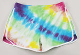 Tractr Girls Bright Tie-Dye Dolphin Shorts (4-6X), Tractr, Camp, Camp Clothing, French Terry Tie-Dye Shorts, Shorts, Terry Tie-Dye Shorts, Tie Dye, Tie Dye Shorts, Tractr, Tractr 4-6X, Tractr