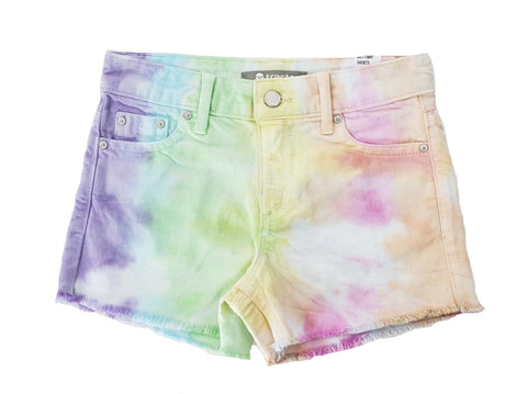 Tractr Girls Pastel Tie Dye Brittany Shorts (7-14), Tractr, Denim Shorts, Els PW 5060, Shorts, Summer Sale, Tractr, Tractr (7-14), Tractr Girls, Tractr Girls Brittany Shorts, Tractr Girls Pas