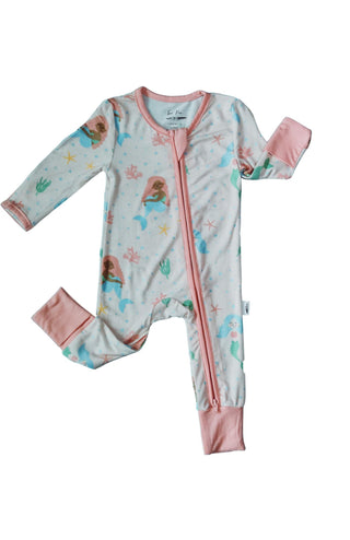 Two Peas Clothing Co Mermaids Convertible Romper, Two Peas Clothing Co, cf-size-2t, cf-type-romper, cf-vendor-two-peas-clothing-co, CM22, Convertible Romper, Mermaid, MErmaids, Two Peas Cloth