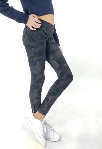 Tractr Black Camo Mid Rise Pull-On Ponte Pants (7-14), Tractr, Black Camo Legging, Black Camo Pants, cf-size-14, cf-size-8, cf-type-jeans, cf-vendor-tractr, Girls Jeggings, Jeans, Jeggings, T