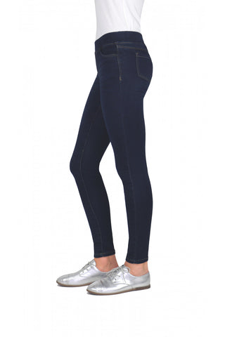 Tractr Dark Indigo Pull-On Jegging (4-6X), Tractr, cf-size-4, cf-type-jeans, cf-vendor-tractr, Denim, Girls Jeggings, Jeans, Jeggings, Tractr, Tractr Dark Indigo, Tractr Dark Indigo Pull-On J