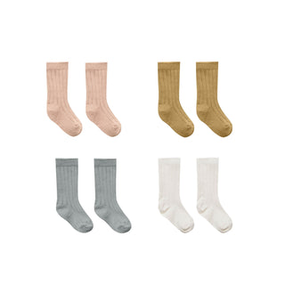 Quincy Mae Sock Set: Ivory / Ocean / Petal / Gold, Quincy Mae, Quincy Mae, Quincy Mae Sock Set, Quincy Mae Sock Set: Ivory / Ocean / Petal / Gold, Quincy Mae Socks, Quincy Mae SS21, Socks - B