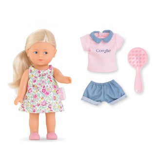 Corolle Mini Corolline Doll Gift Set - Rosy, Corolle, 8" Doll, Baby Doll, cf-type-dolls, cf-vendor-corolle, Corelle Mini Corolline Doll, Corolle, Corolle Doll, Corolle Gift Set, Crolle Baby D
