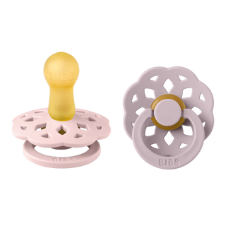 BIBS Pacifier Boheme Latex 2 Pack - Blossom / Dusky Lilac, BIBS, BIBS, BIBS Boheme, BIBS BPA-Free Natural Rubber Baby Pacifier, Bibs Classic Pacifier, BIBS Pacifier, BIBS Pacifier Boheme, BIB