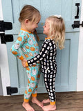Kozi & Co Halloween Ghost Emoji L/S Pajama Set, Kozi & Co, CM22, Halloween, Halloween Spooky Sale, Kozi & Co, Kozi & Co Emoji Ghost, Kozi & Co Fall 2021, Kozi & Co Ghost, Kozi & Co Halloween,