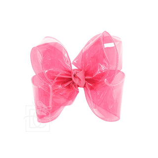 Large Waterproof Double Knot Hair Bow on Clippie, Beyond Creations, Alligator Clip Hair Bow, Beyond Creations, Bow, cf-size-apple-green, cf-size-aqua, cf-size-aquamarine, cf-size-black, cf-si