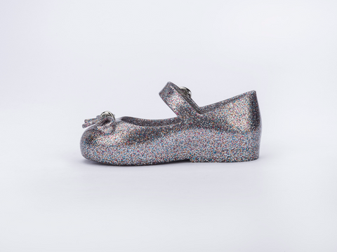 Mini melissa silver best sale glitter