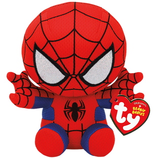 Ty Spiderman from Marvel Plush - Medium, Ty Inc, Marvel, Marvel Comics, Plush Doll, Spiderman, Spiderman Plush, Ty, Ty Spiderman, Ty Stuffed Animal, Stuffed Animal - Basically Bows & Bowties