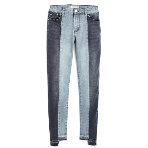 Tractr 2 Tone Skinny with Released Fray Hem Jeans, Tractr, cf-size-10, cf-size-12, cf-size-14, cf-size-8, cf-type-jeans, cf-vendor-tractr, Denim, Jeans, Tractr, Tractr (7-14), Tractr 2 Tone S