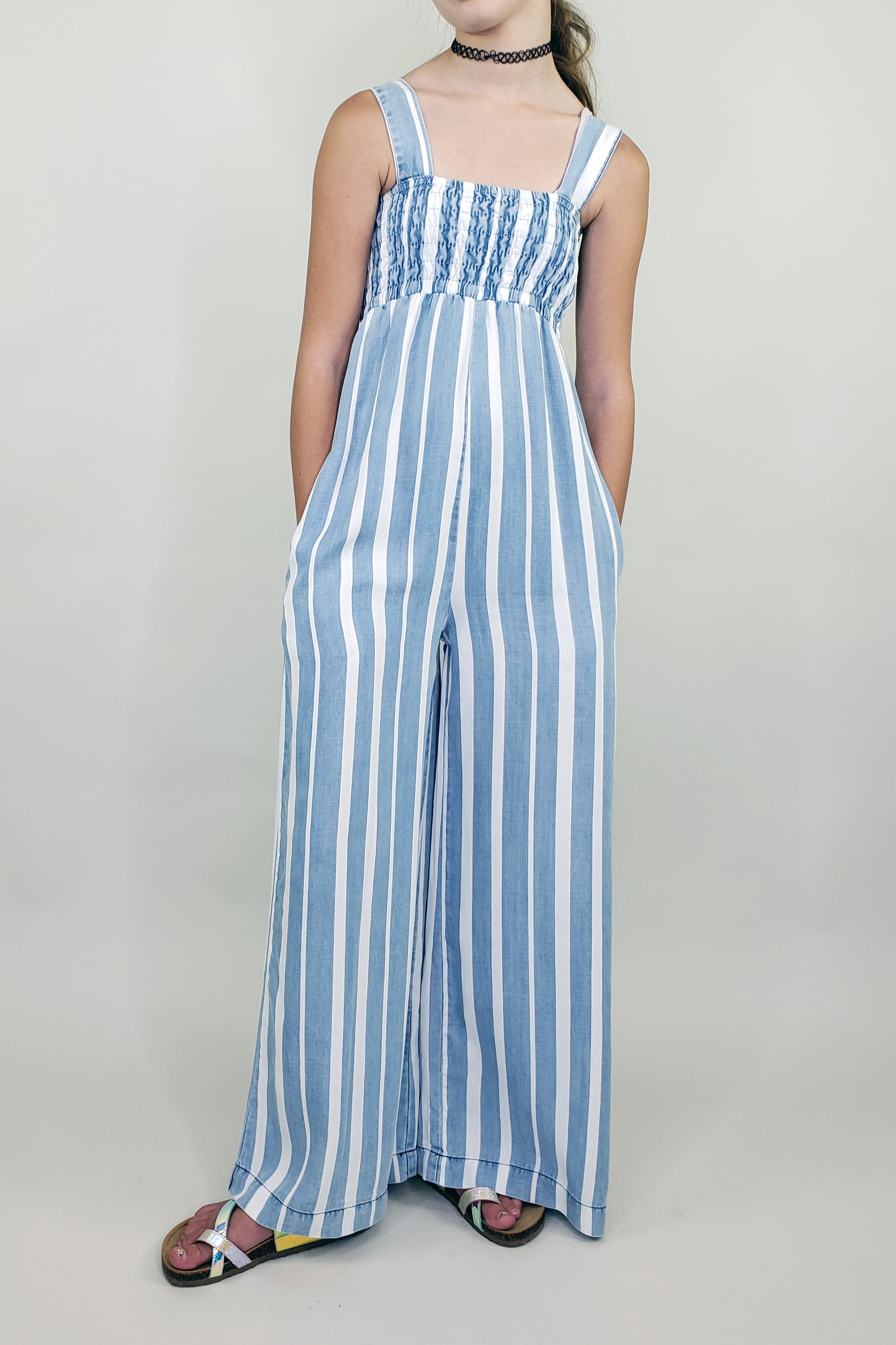 Girls wide leg jumpsuit on sale