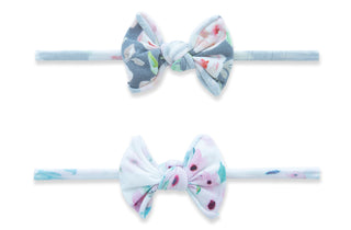 Baby Bling Soft Floral Pack Mini Print Skinny Headband Set, Baby
