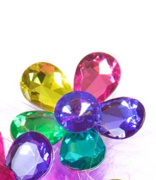 Colorful Flower Gem Fluffy Pen, Great Pretenders, Arts & Crafts, Flower Pen, Fluffy Pen, Gift, gifts for tweens, Great Pretenders, Pen, Pens, Stocking Stuffer, Pens - Basically Bows & Bowties