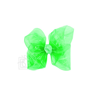 Large Waterproof Double Knot Hair Bow on Clippie, Beyond Creations, Alligator Clip Hair Bow, Beyond Creations, Bow, cf-size-apple-green, cf-size-aqua, cf-size-aquamarine, cf-size-black, cf-si