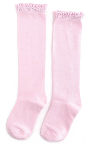 Little Stocking Co Lace Top Knee High Socks - Cotton Candy, Little Stocking Co, cf-size-0-6-months, cf-type-knee-high-socks, cf-vendor-little-stocking-co, Little Stocking Co, Little Stocking 